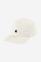 Carhartt WIP cotton baseball cap Madison applique beige I023750.