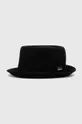 czarny Kangol kapelusz wełniany Wool Mowbray Unisex