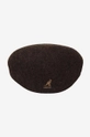 Kangol beretă de lână Kaszkiet Kangol Wool 504-S K3248HT ESPRESSO/CAMEL maro