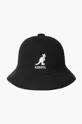 czarny Kangol kapelusz Big Logo Casual Unisex