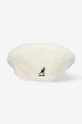 Kangol wool blend bakerboy hat Ivory Furgora 504  Basic material: 45% Angora wool, 40% Modacrylic, 15% Nylon