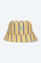 Kangol cotton hat Double Pattern Bucket cotton yellow K5275.SUNSET