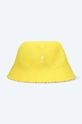 Bavlněný klobouk Kangol Double Pattern Bucket žlutá