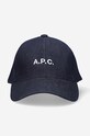 A.P.C. șapcă Casquette Charlie bleumarin COCSX.M24069
