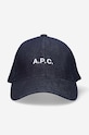 A.P.C. baseball cap Casquette Charlie navy COCSX.M24069