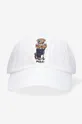 white Polo Ralph Lauren cotton baseball cap