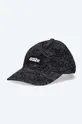czarny 032C czapka z daszkiem bawełniana Topos Print Unisex