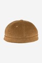 A.P.C. czapka bawełniana Docker Raph Coesy gładkie brązowy COESY.M24097