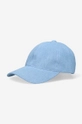 modrá Bavlněná baseballová čepice A.P.C. Casquette Charlie Unisex