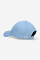 A.P.C. cotton baseball cap Casquette Charlie COEVF.M24069 blue