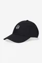 czarny Billionaire Boys Club czapka z daszkiem bawełniana Astro Embroidered Curved Visor Unisex