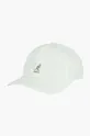 biały Kangol czapka z daszkiem bawełniana Washed Baseball Unisex