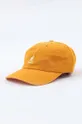 oranžová Bavlněná baseballová čepice Kangol Washed Baseball Unisex