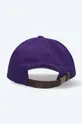 Kangol czapka z daszkiem bawełniana Washed Baseball fioletowy