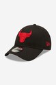 New Era czapka z daszkiem bawełniana Neon Pack 940 Bulls bawełna czarny 60240460