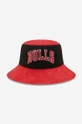 rosu New Era pălărie din bumbac Washed Tapered Bulls Unisex