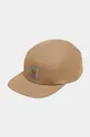 brązowy Carhartt WIP czapka z daszkiem bawełniana Unisex