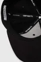 black Carhartt WIP cotton baseball cap Logo