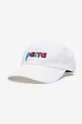 white by Parra cotton baseball cap Birdface Font 6 Unisex