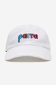 Accessories by Parra cotton baseball cap Birdface Font 6 47440.WHITE white
