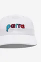 white by Parra cotton baseball cap Birdface Font 6