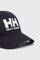Helly Hansen șapcă de baseball din bumbac HH Ball Cap 67434 001 67434 bleumarin SS25