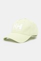 Бавовняна бейсболка Helly Hansen Czapka Helly Hansen HH Ball Cap 67434 001 бавовна зелений 67434