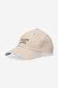 beige Drôle de Monsieur cotton baseball cap La Casquette Slogan Unisex