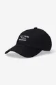 black Drôle de Monsieur cotton baseball cap La Casquette Slogan Unisex