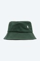 Norse Projects cotton hat applique green N80.0101.8112