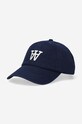 Wood Wood cotton baseball cap Eli AA Cap cotton navy 10230812.7083