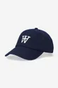 σκούρο μπλε Βαμβακερό καπέλο του μπέιζμπολ Wood Wood Eli AA Cap Unisex