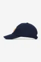 Βαμβακερό καπέλο του μπέιζμπολ Wood Wood Eli Badge σκούρο μπλε