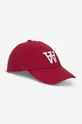 κόκκινο Βαμβακερό καπέλο του μπέιζμπολ Wood Wood Eli AA Cap Unisex