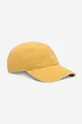 жълт Памучна шапка с козирка Wood Wood Low profile twill cap Унисекс