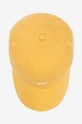 żółty Wood Wood czapka z daszkiem bawełniana Low profile twill cap