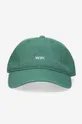 zielony Wood Wood czapka z daszkiem bawełniana Low profile twill cap
