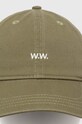 Bombažna bejzbolska kapa Wood Wood Low Profile 12110804.7083 zelena SS24