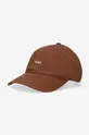 bordowy Wood Wood czapka z daszkiem bawełniana Low profile twill cap Unisex