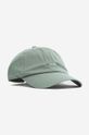 Хлопковая кепка Wood Wood Low profile twill cap зелёный 12110804.7083