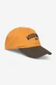 κίτρινο Βαμβακερό καπέλο του μπέιζμπολ Wood Wood Brian Unisex