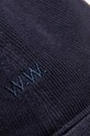 Wood Wood czapka z daszkiem sztruksowa Low profile corduroy cap granatowy 12130810.9016