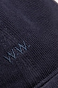 Джинсова шапка с козирка Wood Wood Low profile corduroy cap тъмносин 12130810.9016