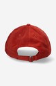 Wood Wood czapka z daszkiem sztruksowa Low profile corduroy cap 12130810.9016 czerwony SS24