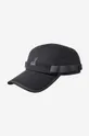 czarny Kangol czapka z daszkiem bawełniana Wax Utility 5 Panel Unisex