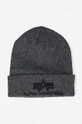 szary Alpha Industries czapka 3D Beanie Unisex