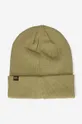 Alpha Industries căciulă din bumbac X-Fit Beanie verde