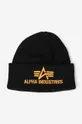 czarny Alpha Industries czapka 3D Beanie Wmn Unisex