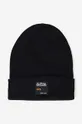 μαύρο Καπέλο Alpha Industries Label Beanie Unisex