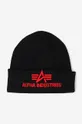 czarny Alpha Industries czapka 3D Beanie Unisex